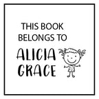 Book Stamp - Girl Character