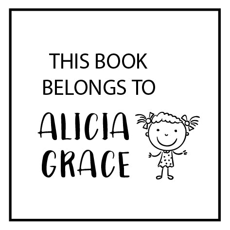 Book Stamp - Girl Character