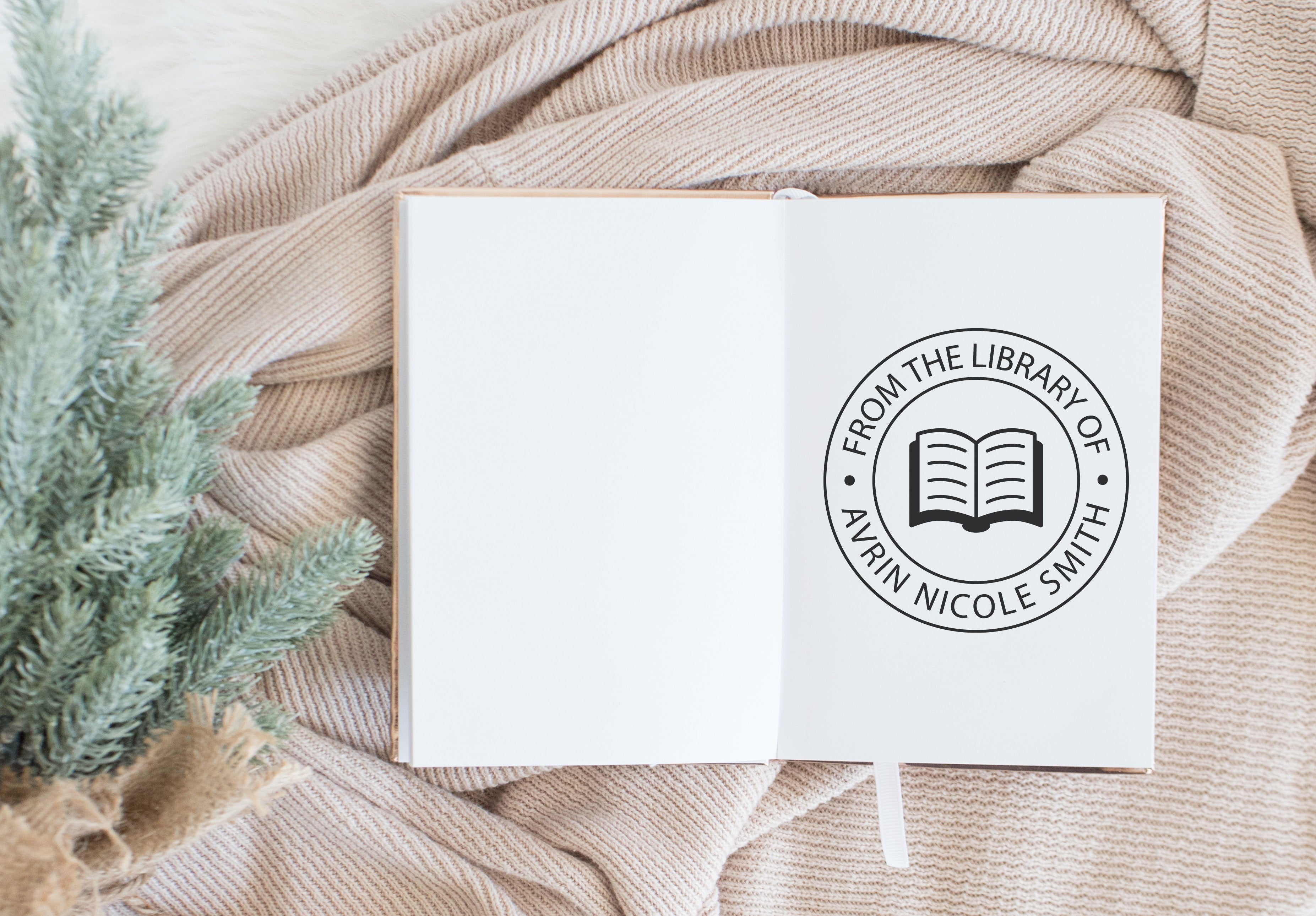Book Stamp From the Library of Avrin
