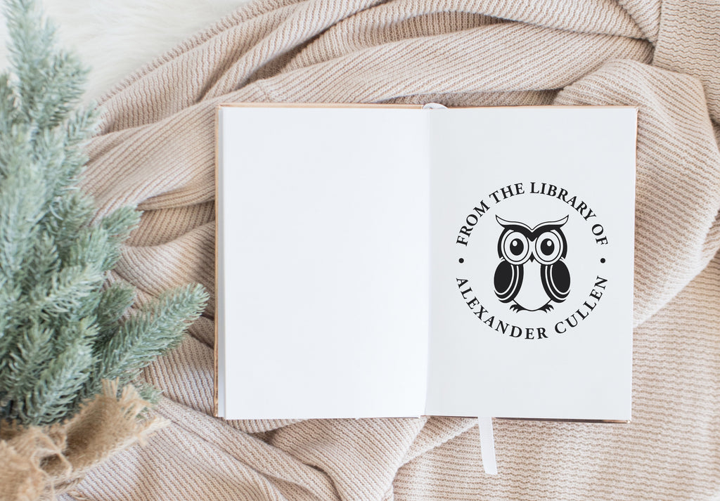 Book Stamp From the Library of owl