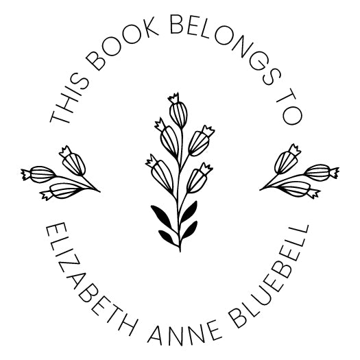 Book Stamp - Bluebells