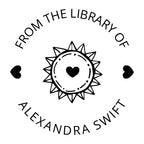 Book Stamp - Sun Heart