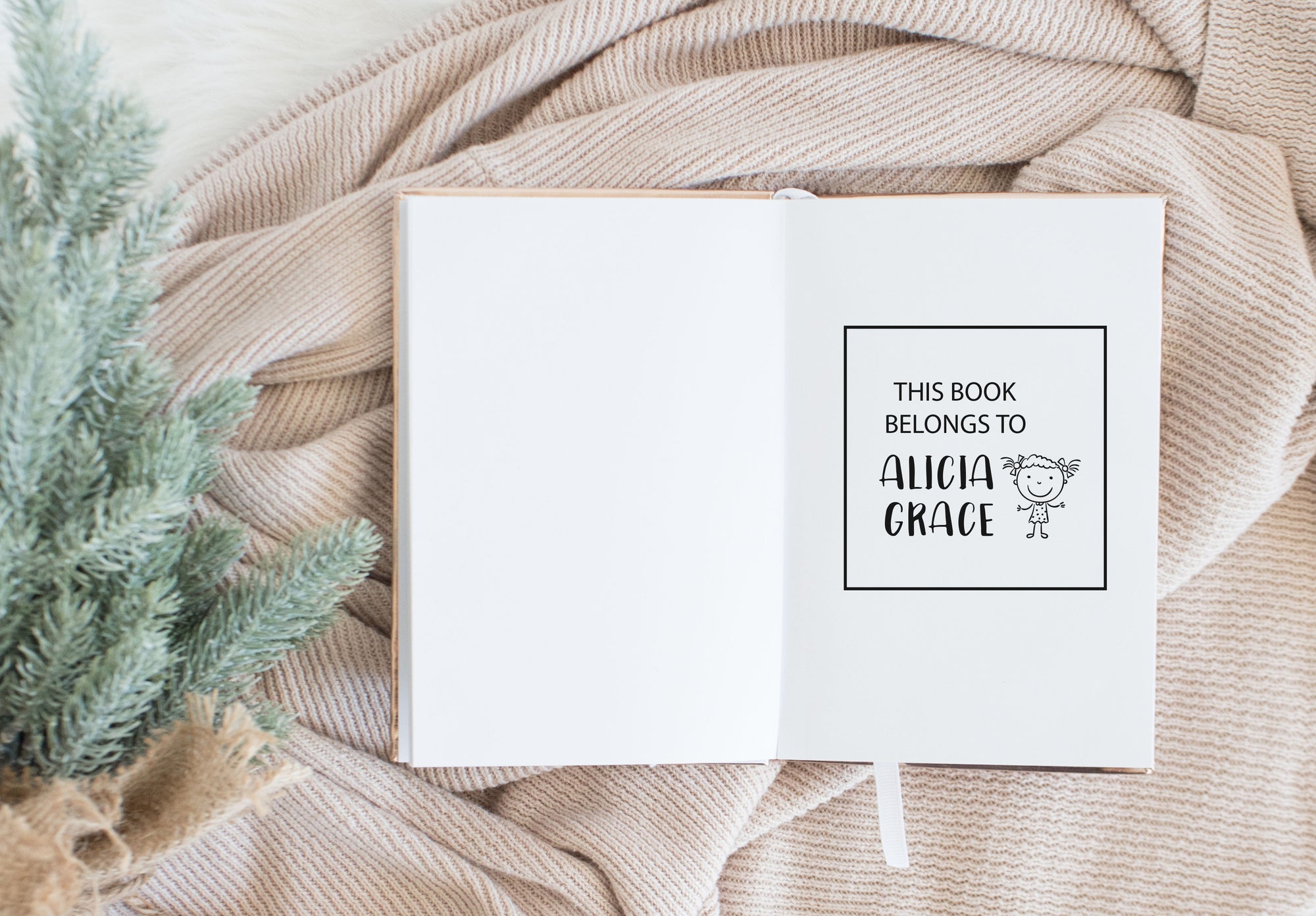 Book Stamp - Girl Character