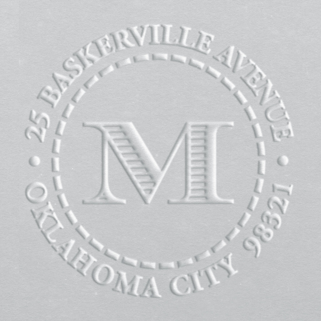 Address Embosser - Ribbed Initial