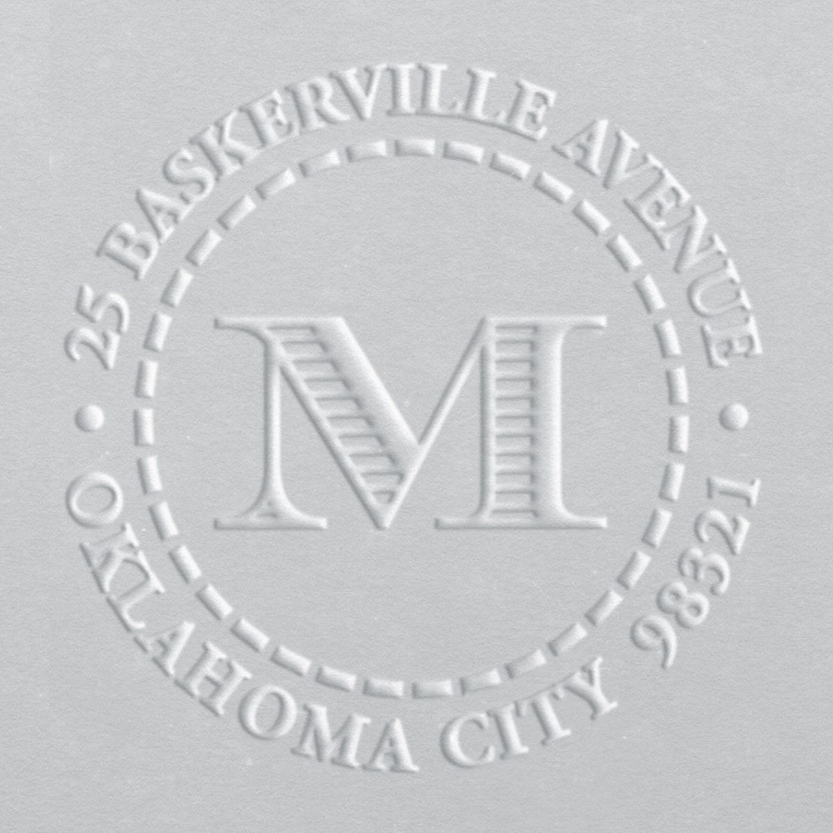 Address Embosser - Ribbed Initial