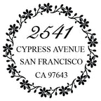 Address Embosser - Floral Wreath