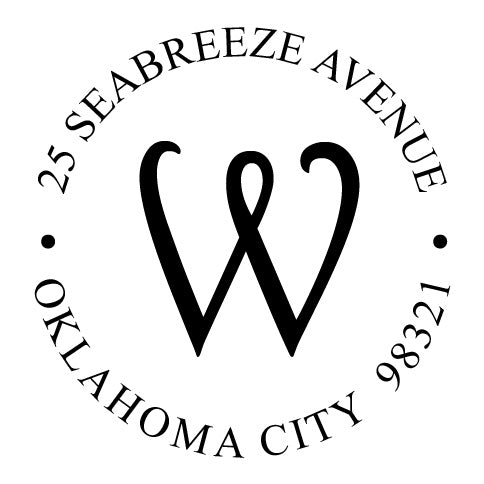 Address Embosser - Wavy Initial