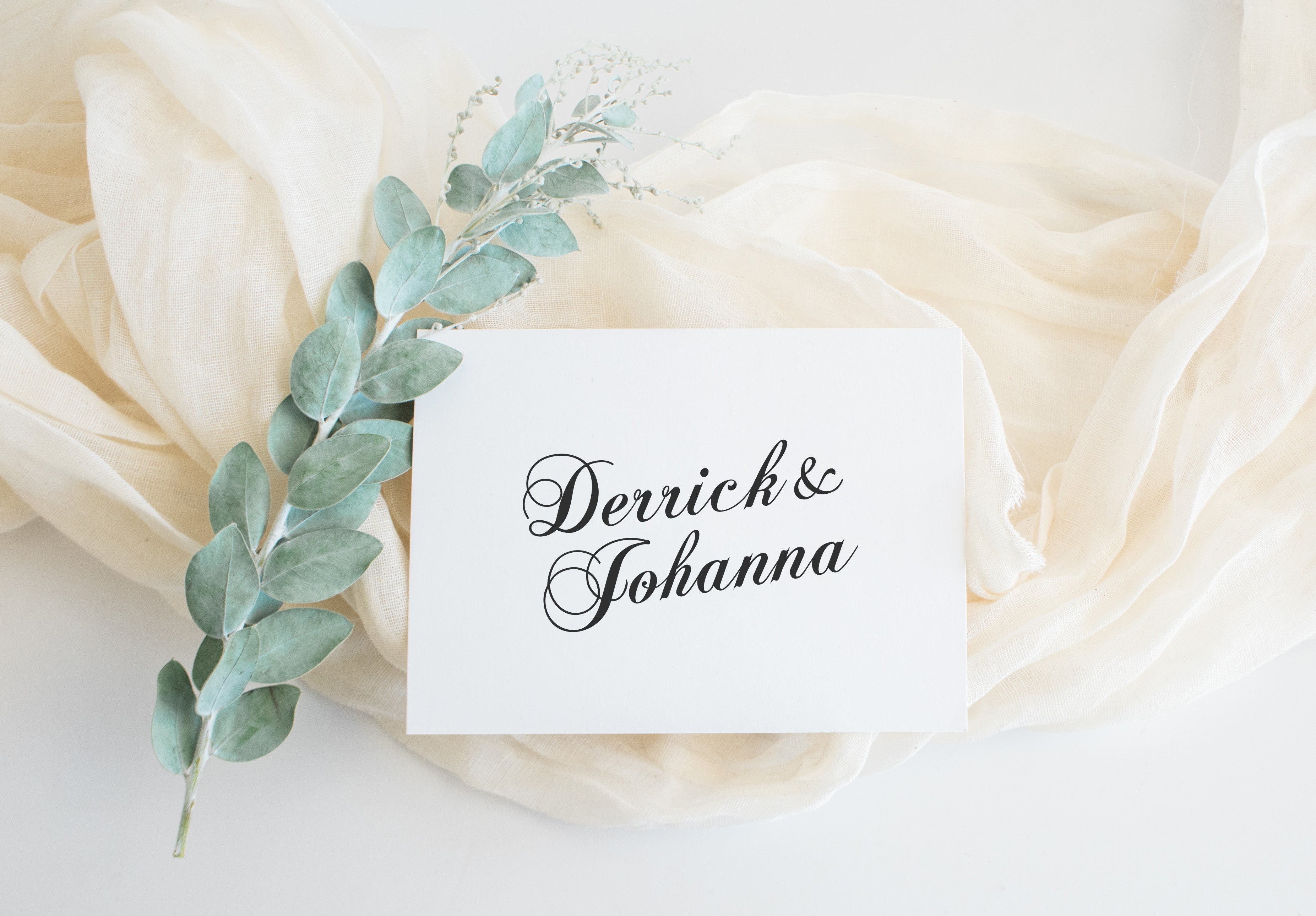 Two Names Wedding Stamp