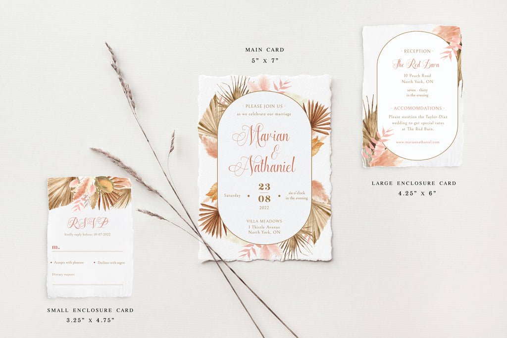 Marian Deckle Edge Wedding Invitations