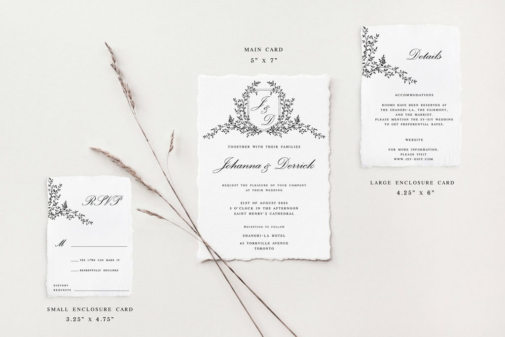 Johanna Deckle Edge Wedding Invitations