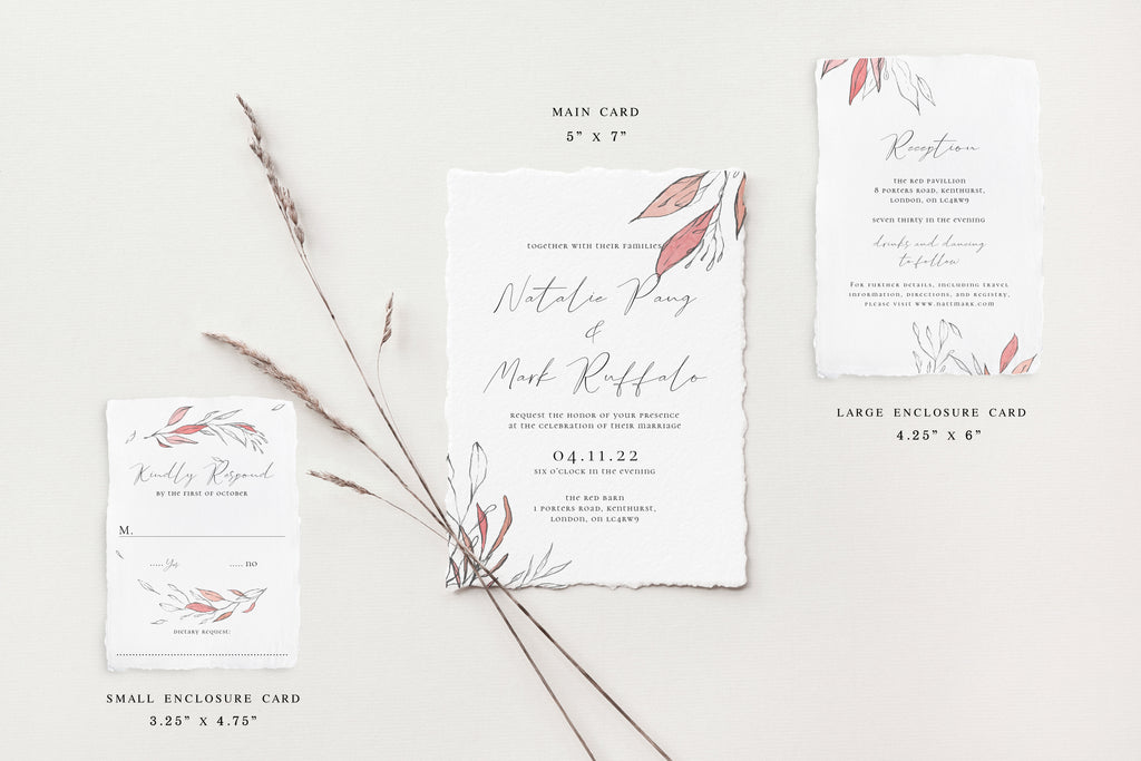 Natalie Deckle Edge Wedding Invitations