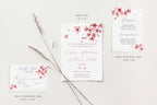Sakura Deckle Edge Wedding Invitations