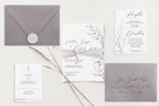 Victoria Deckle Edge Wedding Invitations