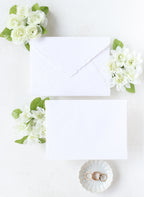 Deckle Edge Handmade Envelope - Natural White (Pack of 20)