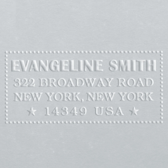 Address Embosser - Evangeline