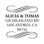 Swirls Return Address Embosser