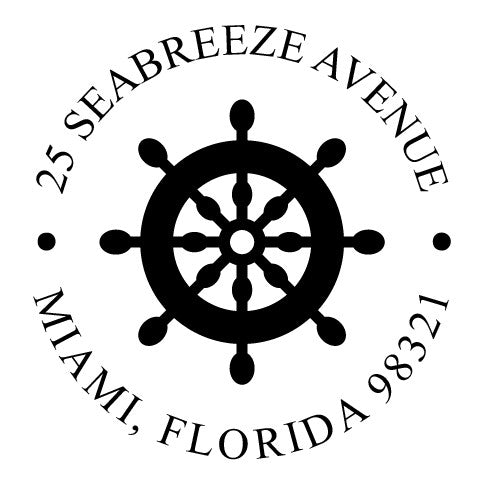 Address Embosser - Nautical Wheel