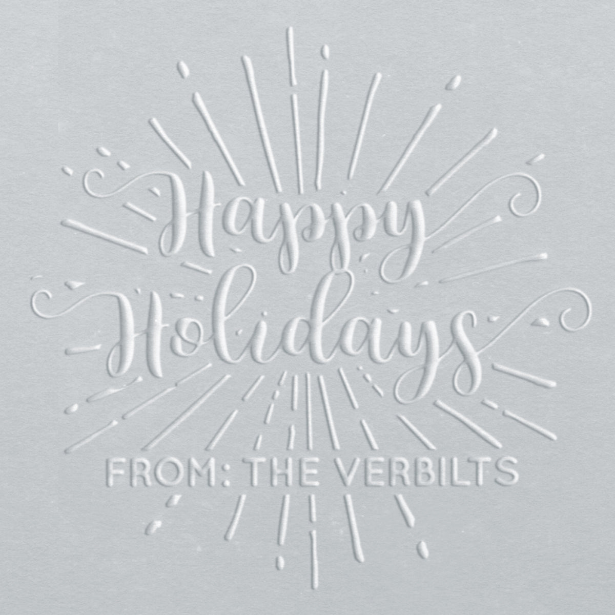 Embosser - Happy Holidays Fireworks