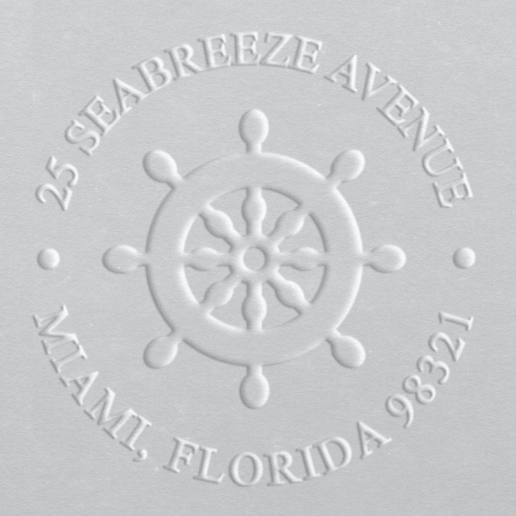 Address Embosser - Nautical Wheel
