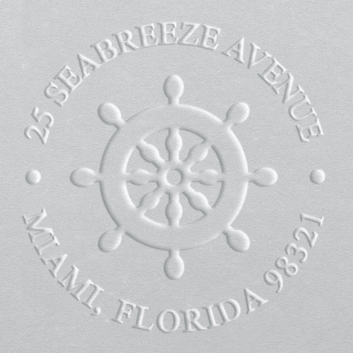 Address Embosser - Nautical Wheel
