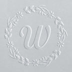 Embosser - Bold Initial Wreath