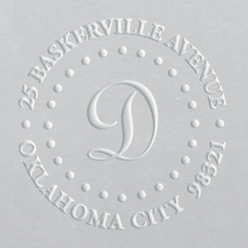 Address Embosser - Dotted Circle Address Embosser