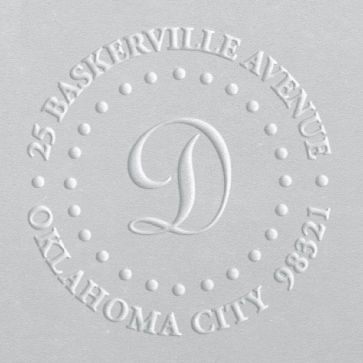 Address Embosser - Dotted Circle Address Embosser