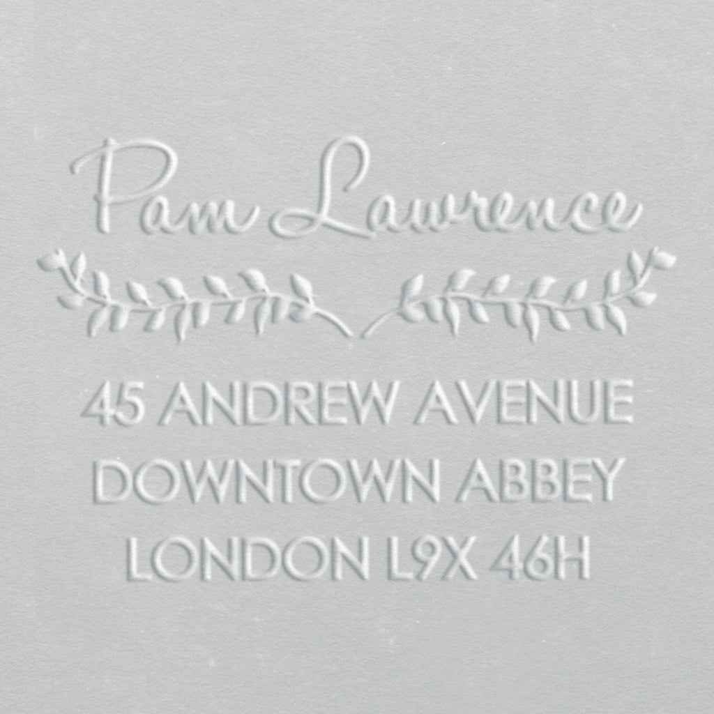 Address Embosser - Leaves