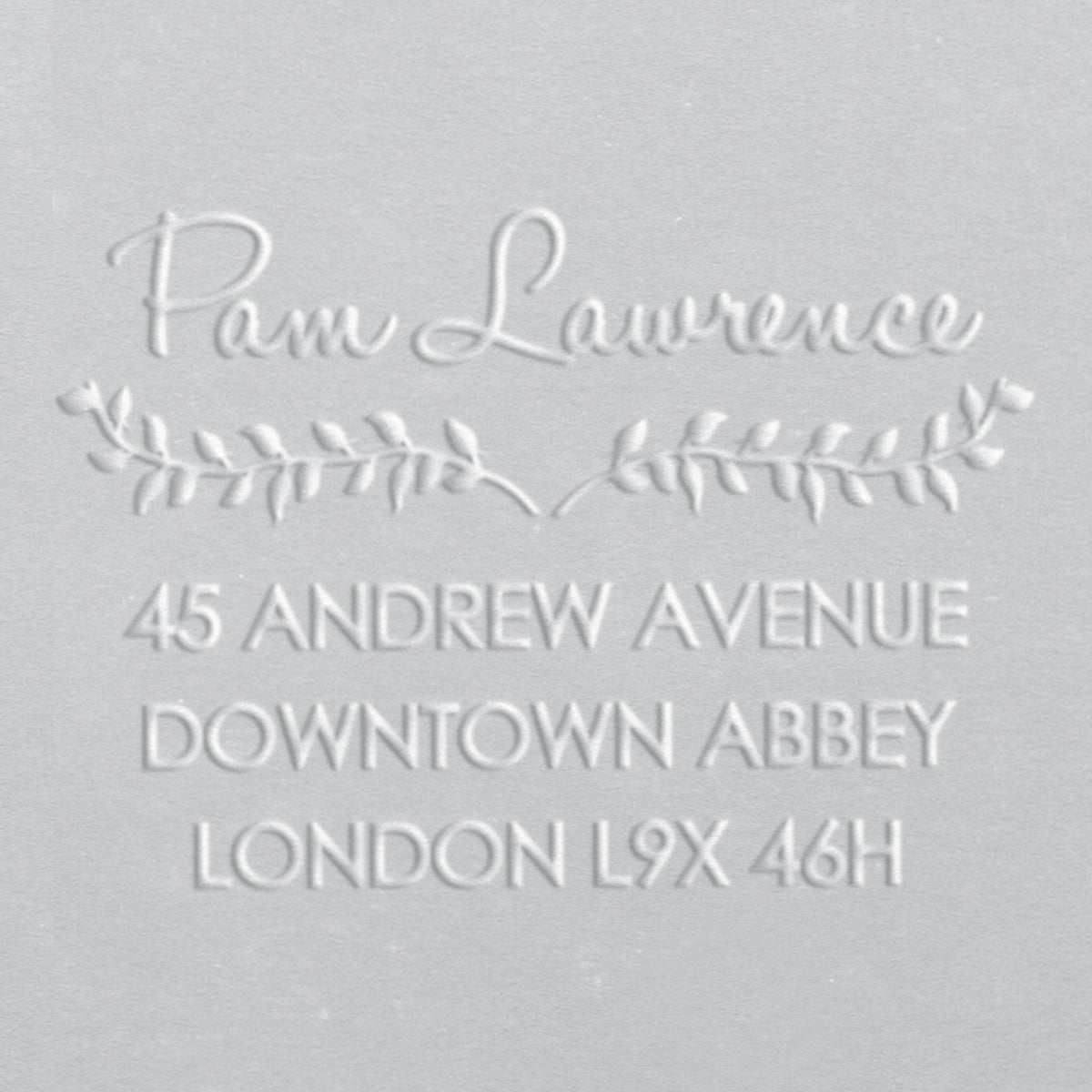 Address Embosser - Leaves