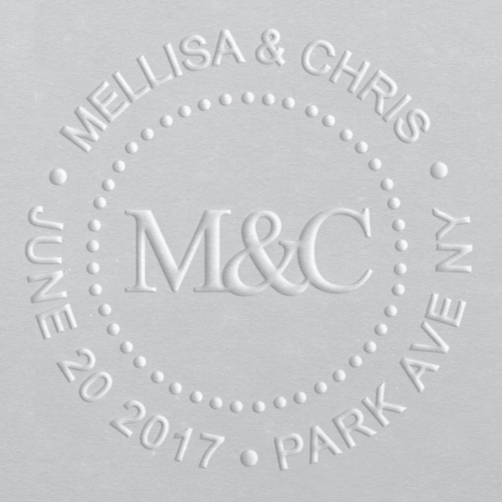 Embosser - Monogram Save the Date