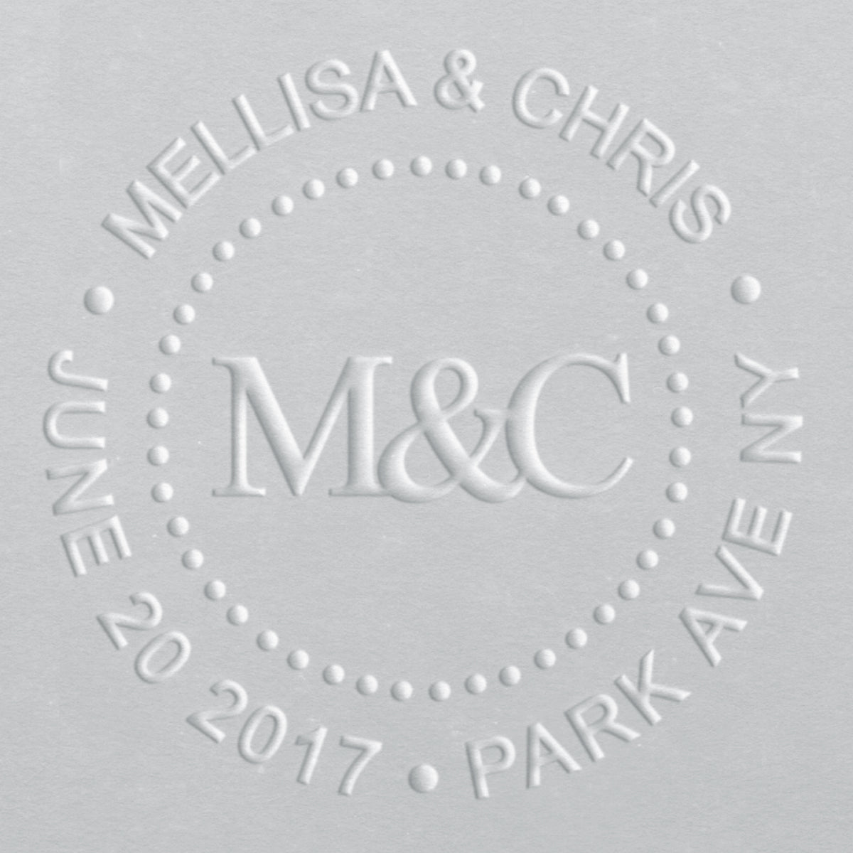 Embosser - Monogram Save the Date