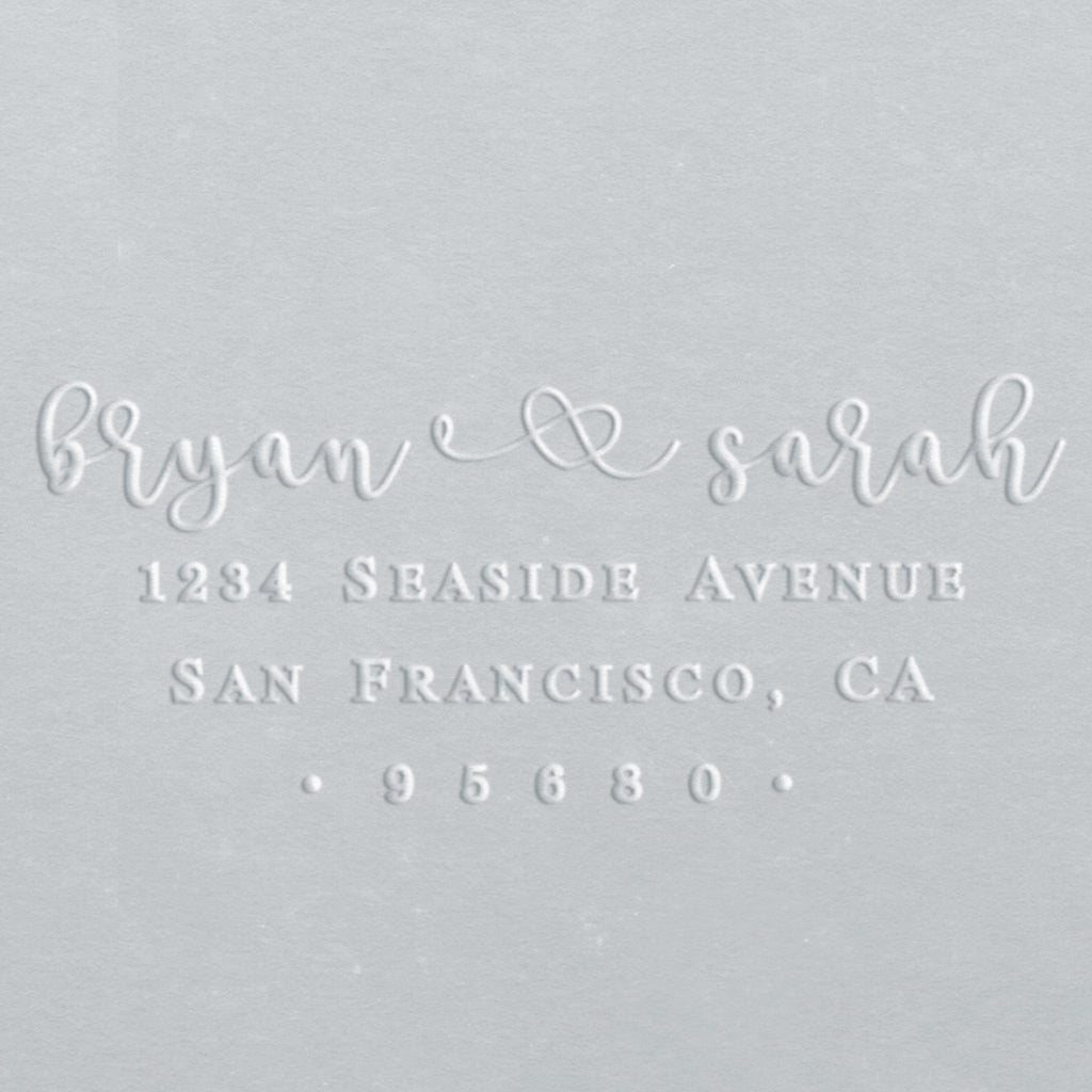 Address Embosser - Heart Sarah