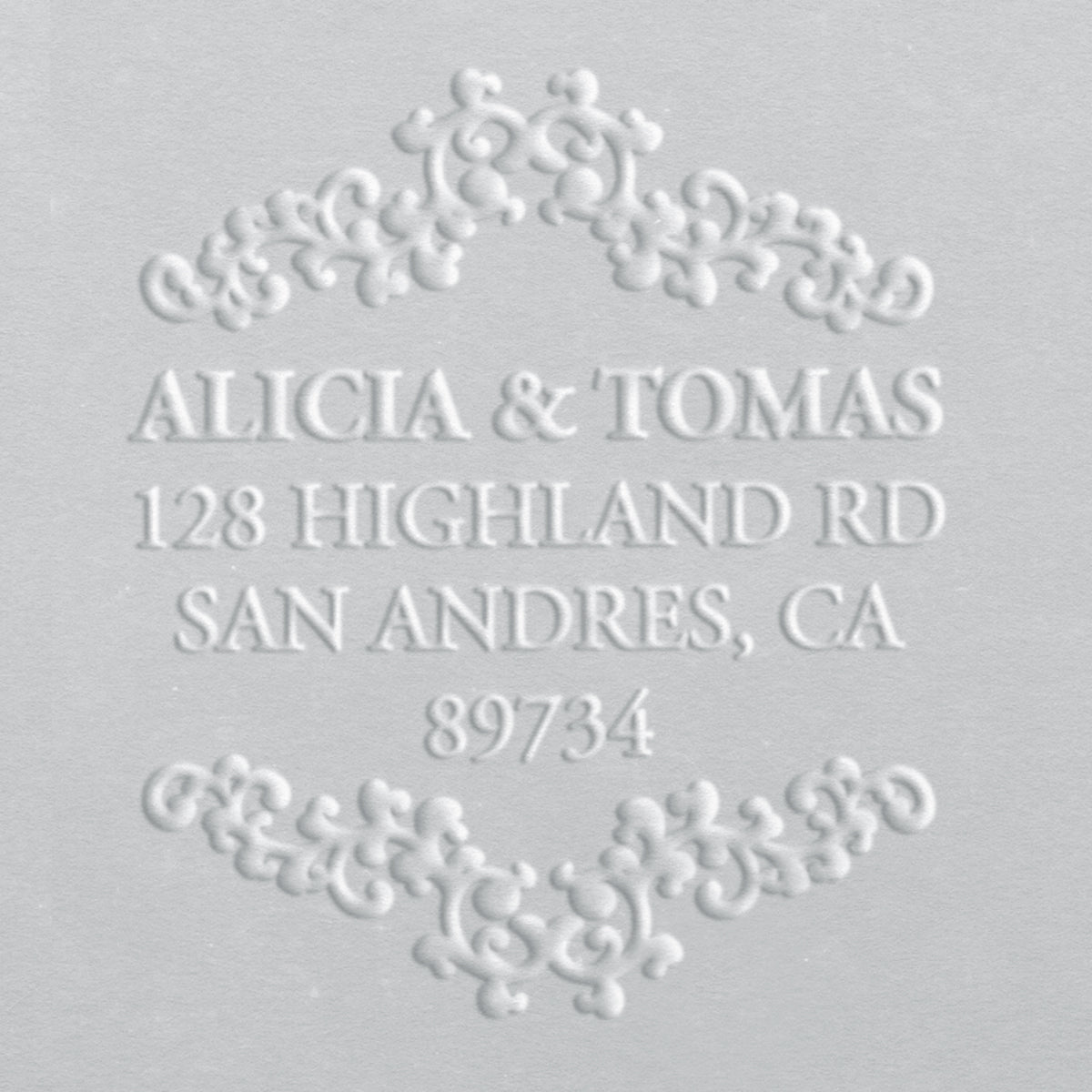 Address Embosser - Elegant Border