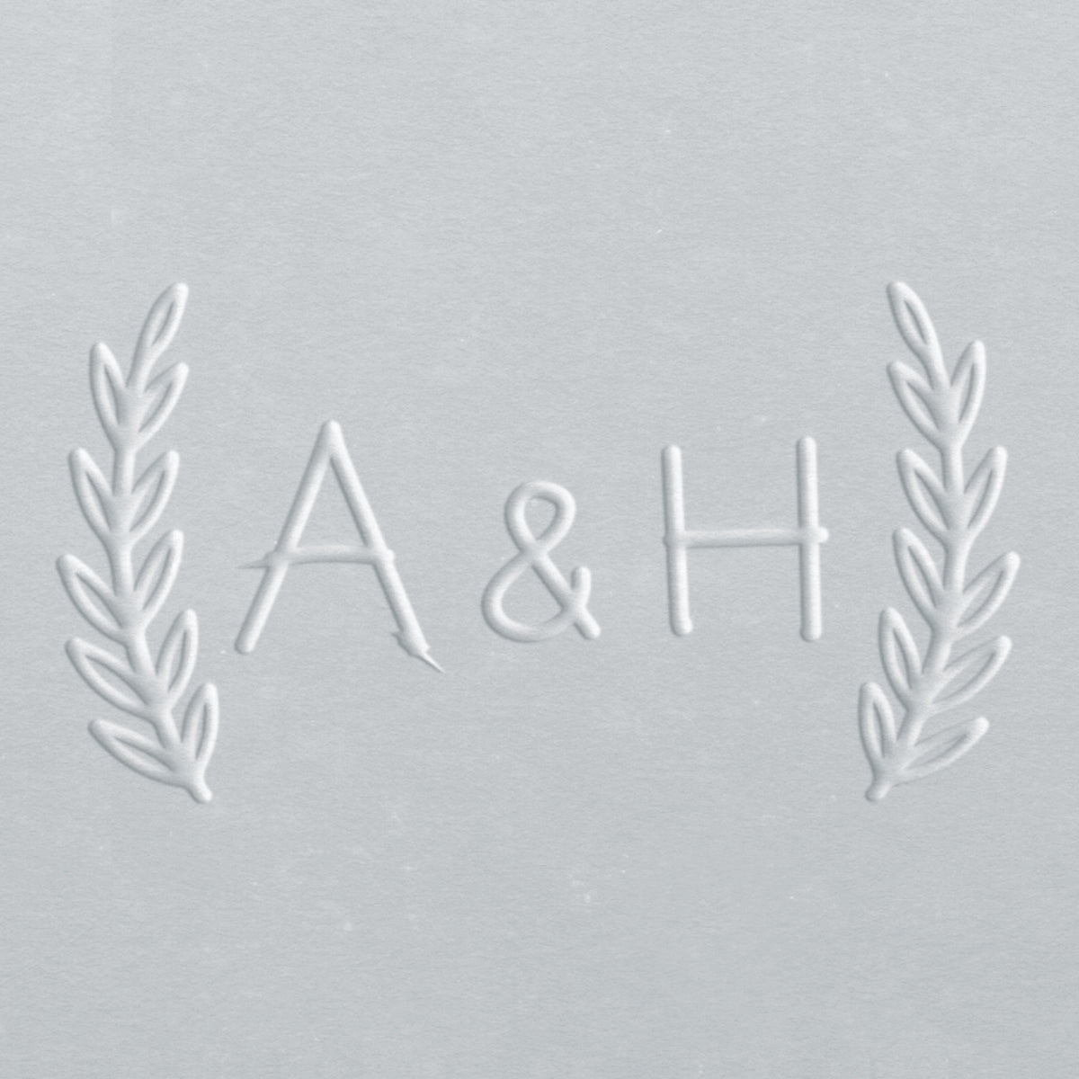 Embosser - Initials with Leaves