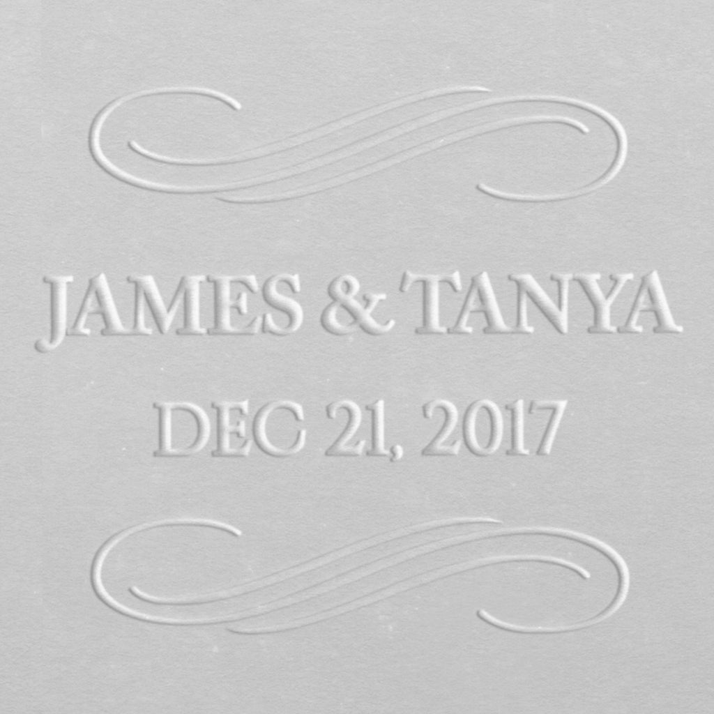 Embosser - Elegant Swirls Save the Date