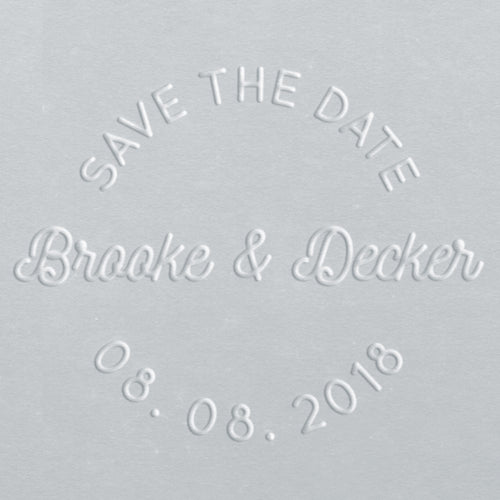 Save the Date and Wedding Embossers