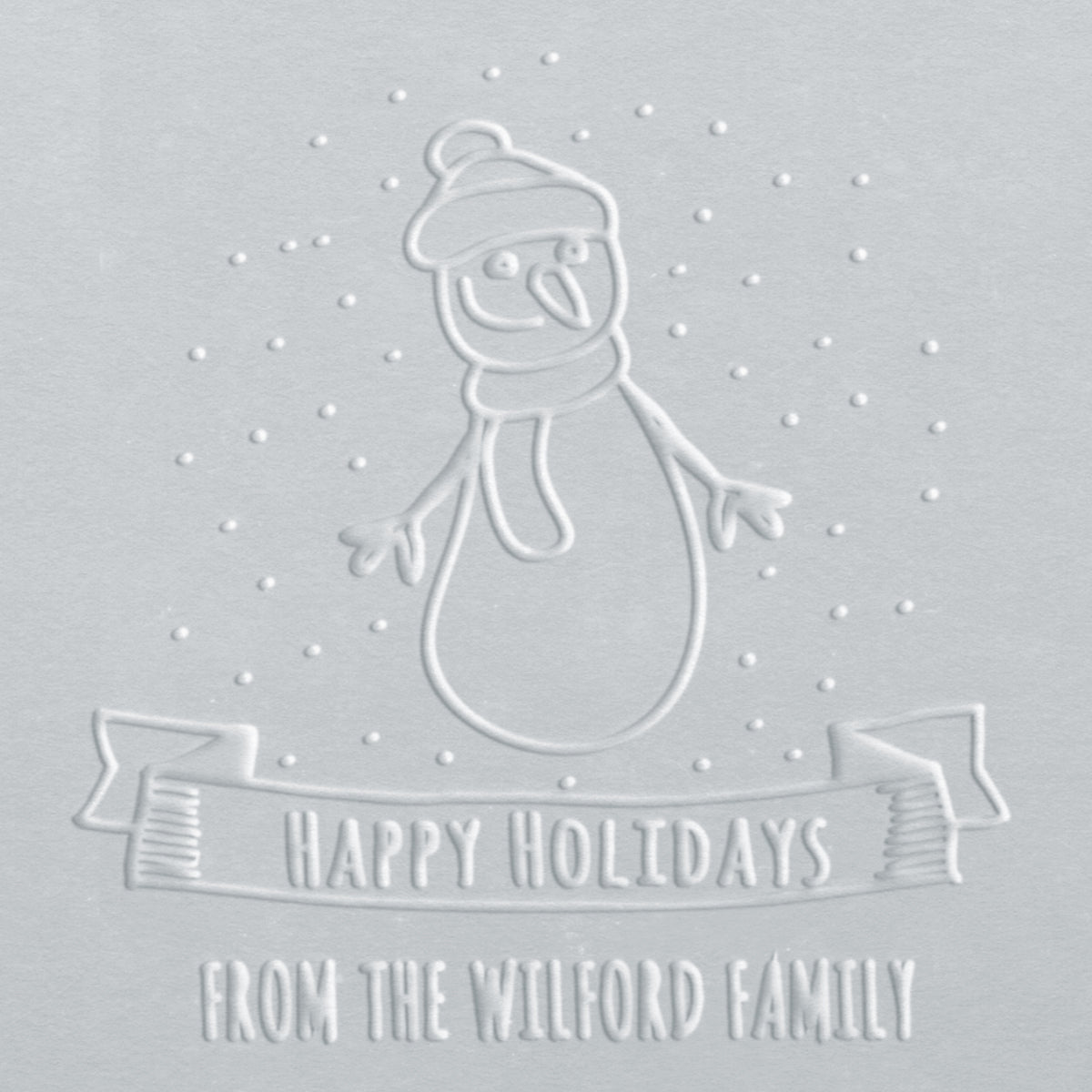 Embosser - Snowing Snowman