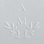 Embosser - Laurel Wreath Initials