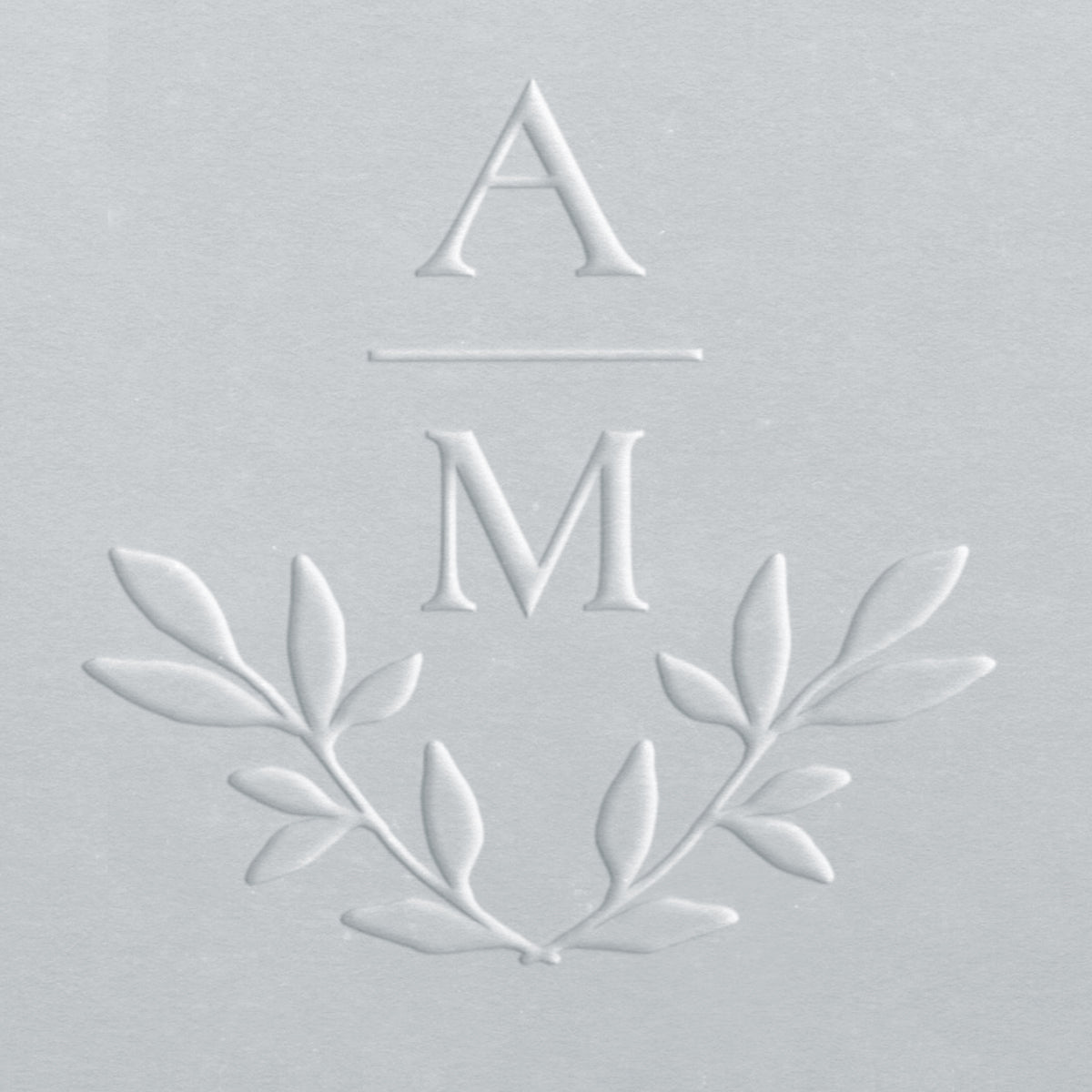 Embosser - Laurel Wreath Initials