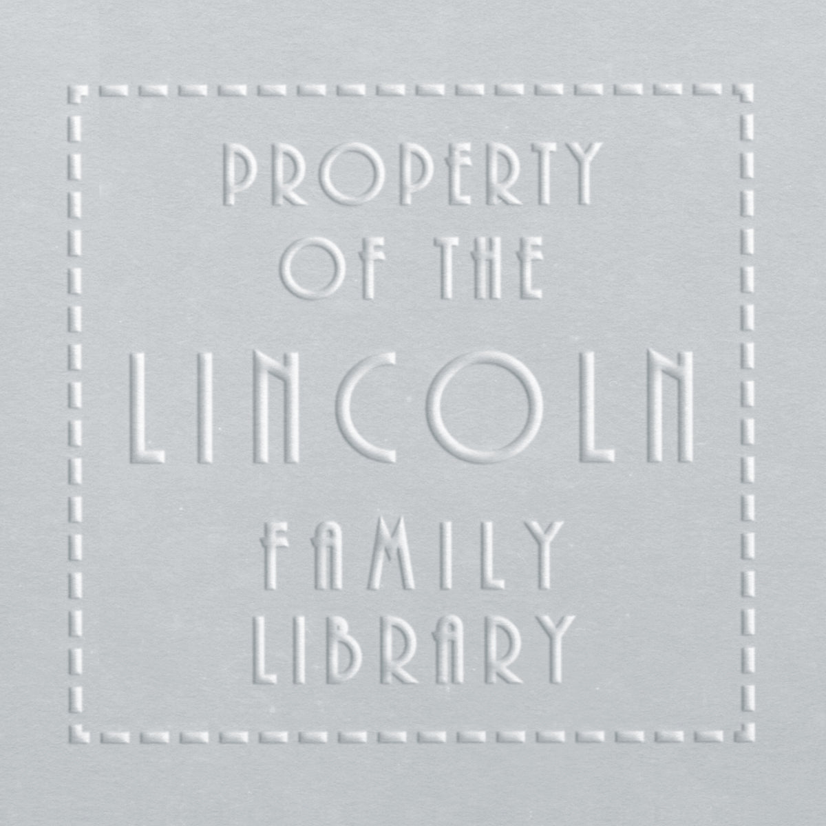 Book Embosser - Lincoln Family