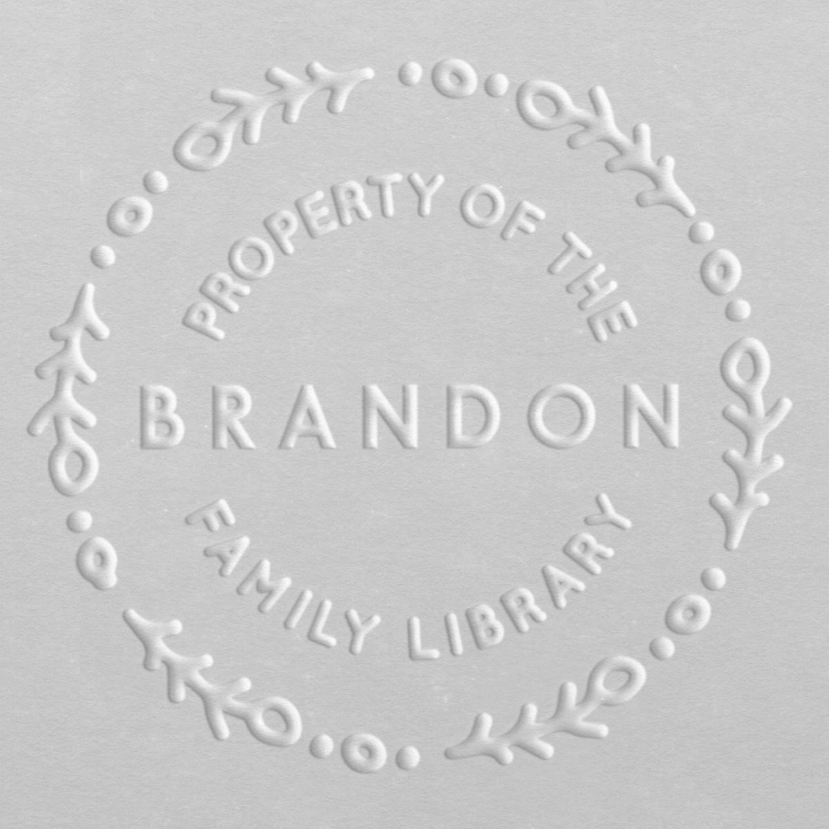 Book Embosser - Brandon Family