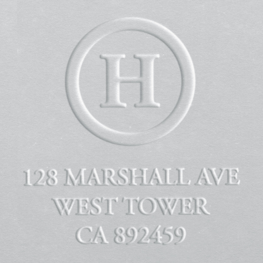 Address Embosser - Circle Initial