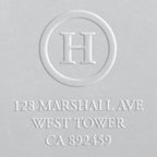 Address Embosser - Circle Initial