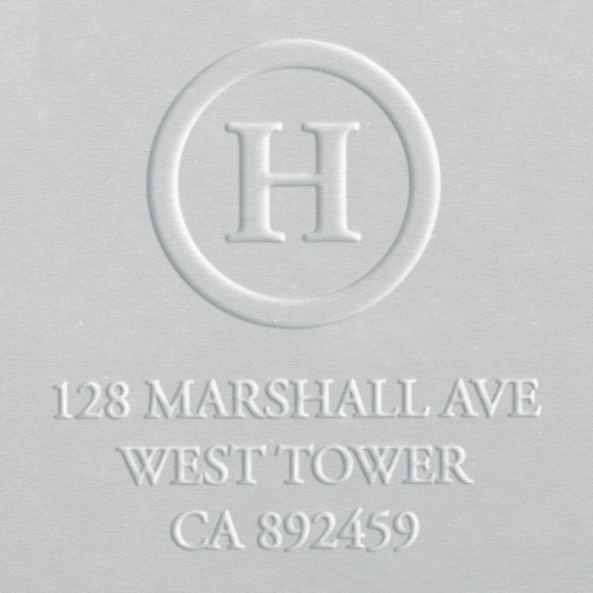 Address Embosser - Circle Initial