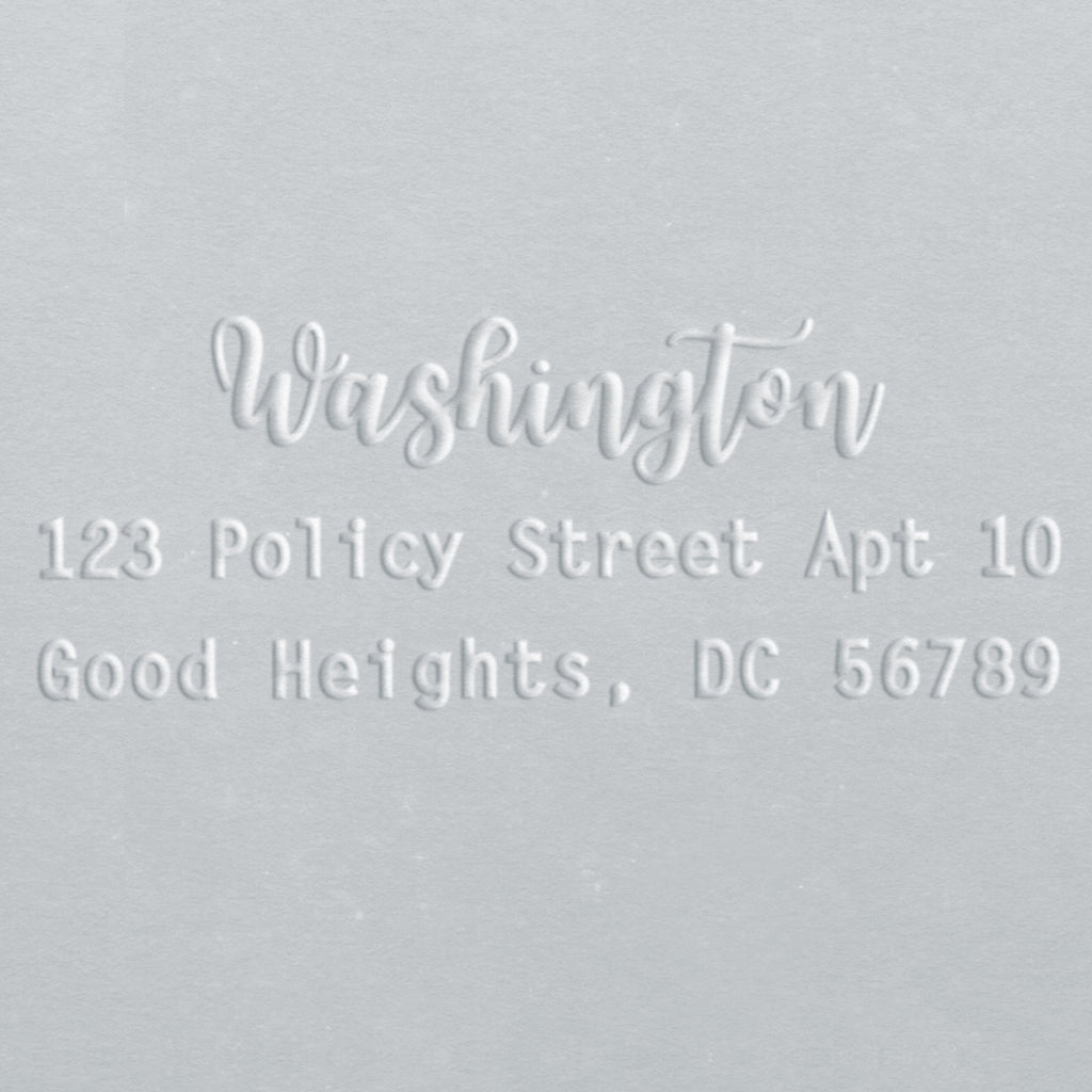 Address Embosser - Washington