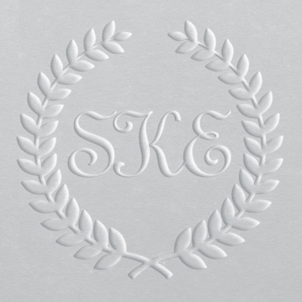 Embosser - Laurel Monogram