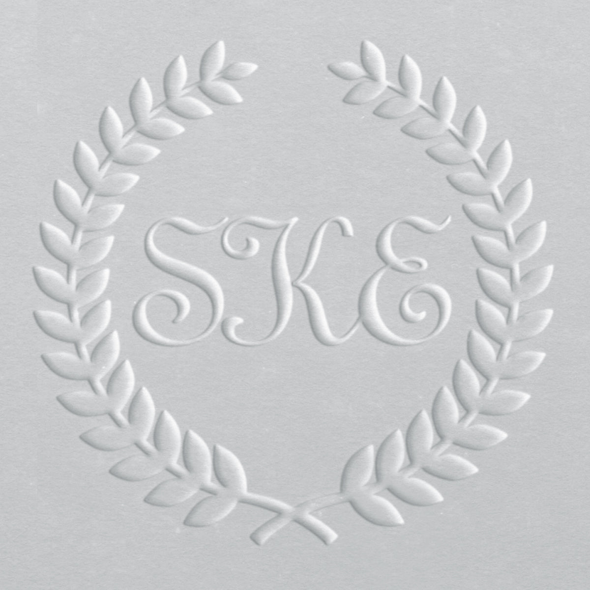 Embosser - Laurel Monogram