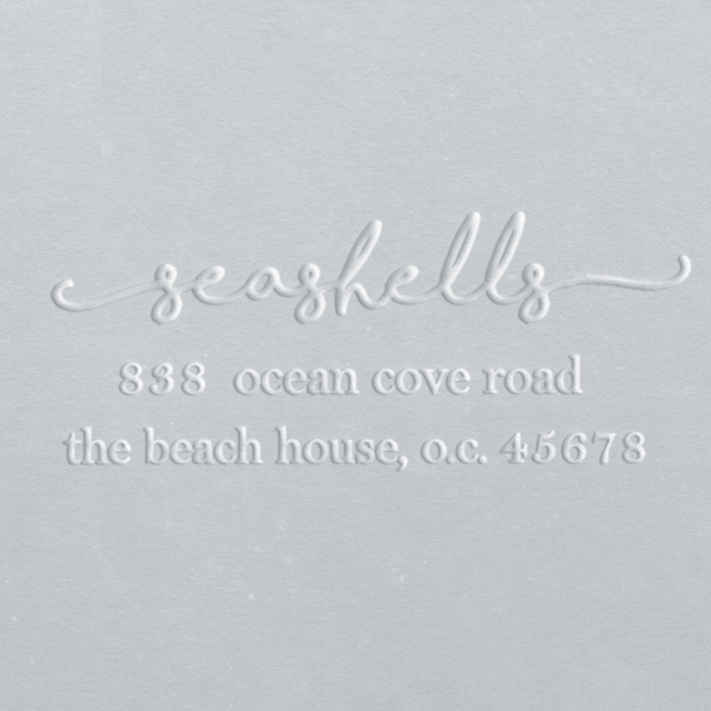 Address Embosser - Seashells