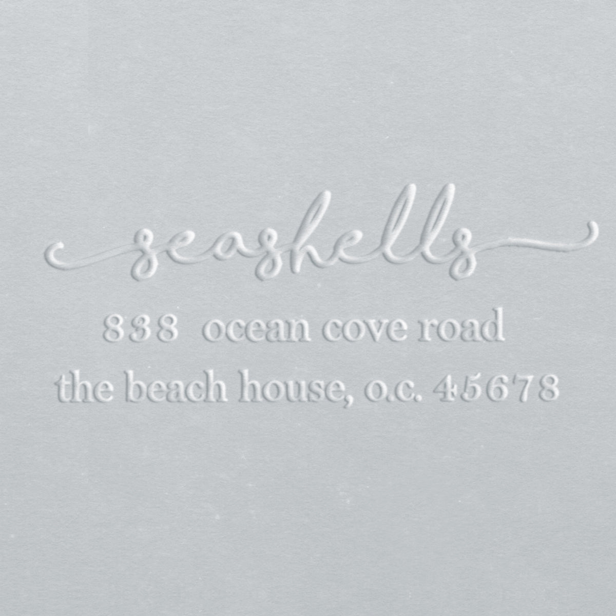Address Embosser - Seashells
