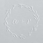 Embosser - Hand-drawn Wreath Initials
